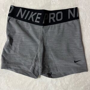 Nike Pro Heather Gray Training Shorts